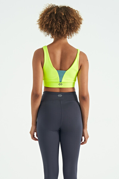 Tommylife Wholesale Neon Yellow Slim Fit Women's Bustier - 97271 - Thumbnail