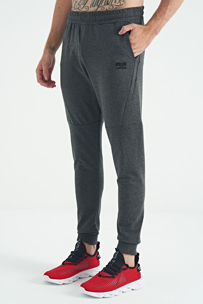 Tommylife Wholesale Nigel Standard Fit Men's Jogger Sweatpants 84916 Anthracite Melange - Thumbnail