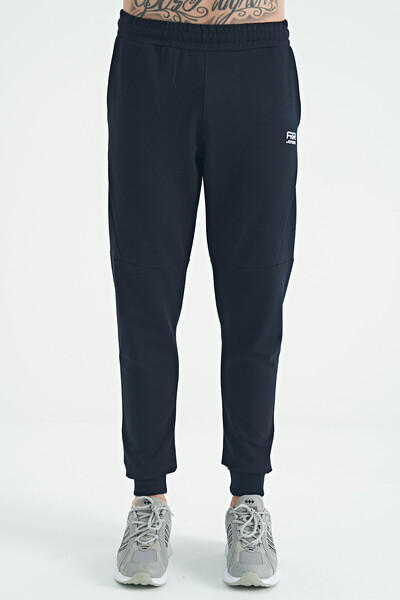 Tommylife Wholesale Nigel Standard Fit Men's Jogger Sweatpants 84916 Navy Blue - Thumbnail