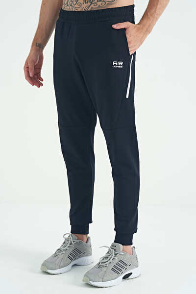 Tommylife Wholesale Nigel Standard Fit Men's Jogger Sweatpants 84916 Navy Blue - Thumbnail