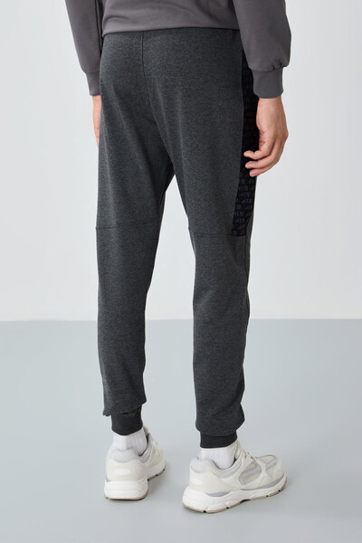 Tommylife Wholesale Noah Standard Fit Men's Jogger Sweatpants 84936 Anthracite Melange - Thumbnail