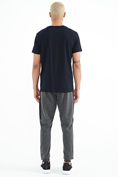 Tommylife Wholesale Noah Standard Fit Men's Jogger Sweatpants 84936 Anthracite Melange - Thumbnail