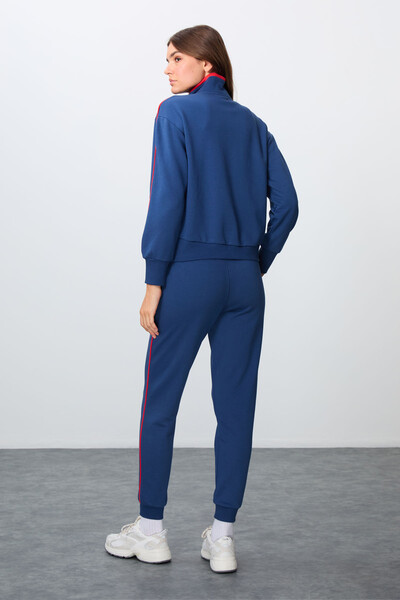 Tommylife Wholesale Oversize Stand Collar Jogger Women's Tracksuit Set 95340 Parliament - Thumbnail