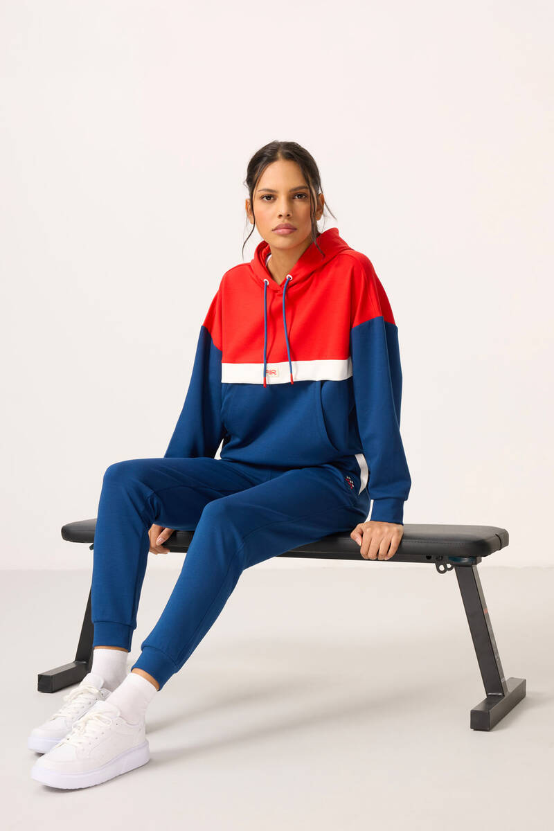 TOMMYLIFE - Tommylife Wholesale Parliament Hooded Women's Tracksuit Set - 95327