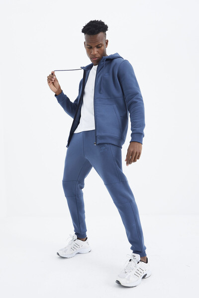 Tommylife Wholesale Parliament Hooded Zippered Relaxed Fit Men's Tracksuit Set - 85224 - Thumbnail