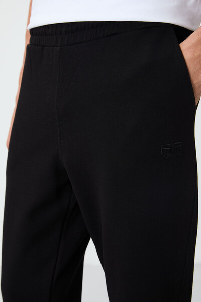 Tommylife Wholesale Perry Standard Fit Basic Men's Sweatpants 84983 Black - Thumbnail