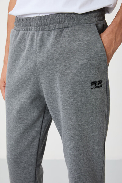 Tommylife Wholesale Perry Standard Fit Basic Men's Sweatpants 84983 Gray Melange - Thumbnail