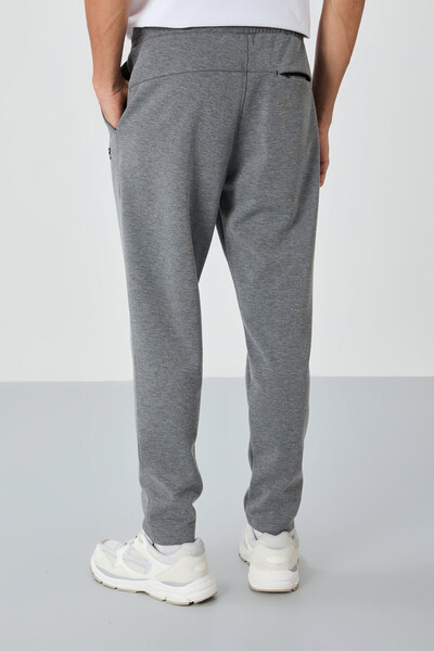 Tommylife Wholesale Perry Standard Fit Basic Men's Sweatpants 84983 Gray Melange - Thumbnail