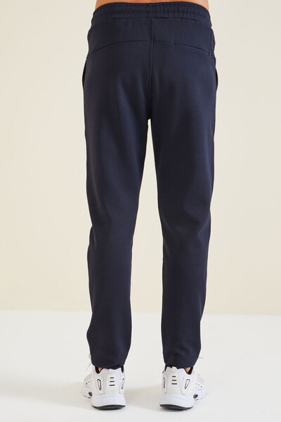 Tommylife Wholesale Perry Standard Fit Basic Men's Sweatpants 84983 Navy Blue - Thumbnail