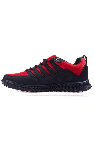 Tommylife Wholesale Red Faux Leather Men's Sneakers - 89114 - Thumbnail