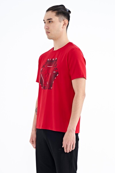 Tommylife Wholesale Red Standard Fit Men's T-shirt - 88231 - Thumbnail