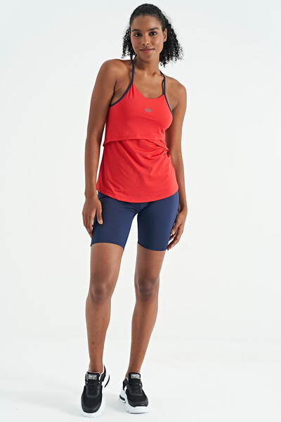Tommylife Wholesale Red Standard Fit Women's Sport Tank Top - 97261 - Thumbnail