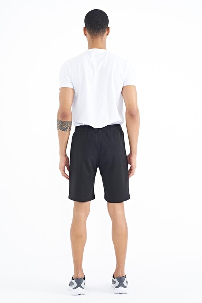 Tommylife Wholesale Ryan Standard Fit Basic Men's Shorts 81239 Black - Thumbnail