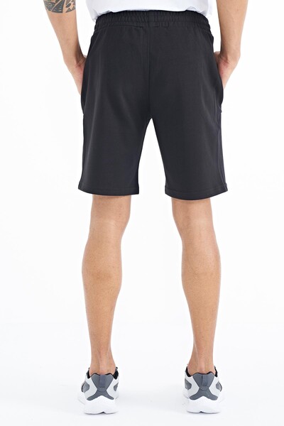 Tommylife Wholesale Ryan Standard Fit Basic Men's Shorts 81239 Black - Thumbnail