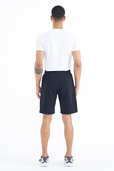 Tommylife Wholesale Ryan Standard Fit Basic Men's Shorts 81239 Navy Blue - Thumbnail