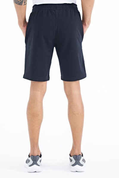 Tommylife Wholesale Ryan Standard Fit Basic Men's Shorts 81239 Navy Blue - Thumbnail