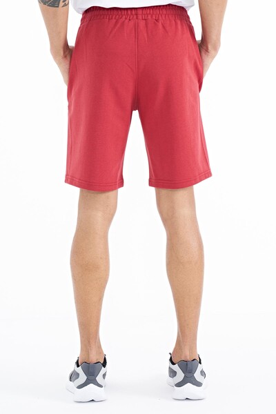 Tommylife Wholesale Ryan Standard Fit Basic Men's Shorts 81239 Red - Thumbnail