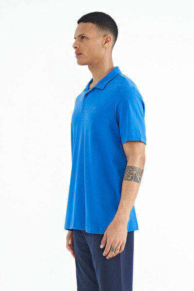 Tommylife Wholesale Saxe Polo Neck Standard Fit Men's T-Shirt - 88237 - Thumbnail