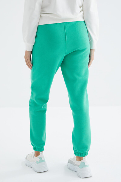 Tommylife Wholesale Sea Green High Waisted Comfy Jogger Women's Sweatpants - 94624 - Thumbnail