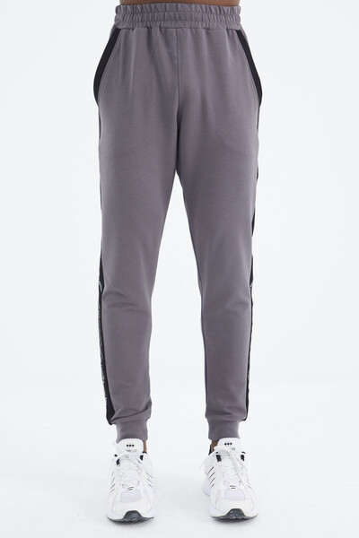 Tommylife Wholesale Seth Standard Fit Men's Jogger Sweatpants 82117 Dark Gray - Thumbnail