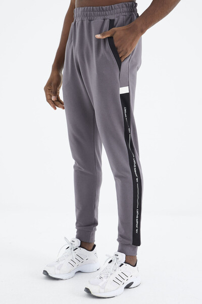 Tommylife Wholesale Seth Standard Fit Men's Jogger Sweatpants 82117 Dark Gray - Thumbnail