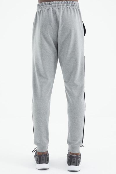 Tommylife Wholesale Seth Standard Fit Men's Jogger Sweatpants 82117 Gray Melange - Thumbnail