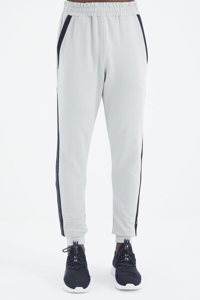 Tommylife Wholesale Seth Standard Fit Men's Jogger Sweatpants 82117 Stone - Thumbnail