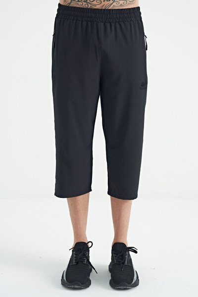 Tommylife Wholesale Standard Fit Active Sports Men's Capri 83096 Anthracite - Thumbnail