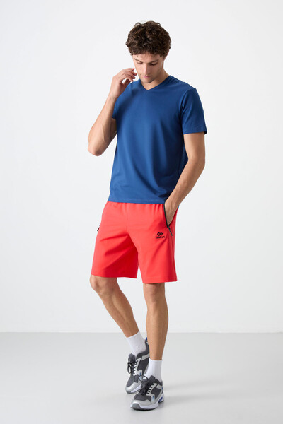 Tommylife Wholesale Standard Fit Basic Men's Shorts 81136 Fiesta - Thumbnail