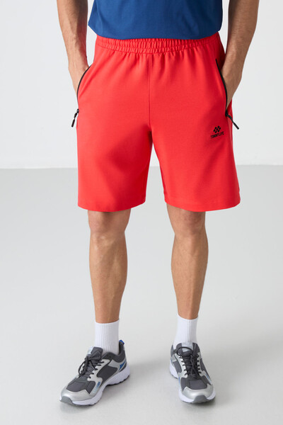 Tommylife Wholesale Standard Fit Basic Men's Shorts 81136 Fiesta - Thumbnail