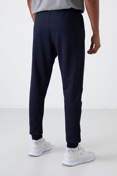 Tommylife Wholesale Standard Fit Jogger Men's Sweatpants 82133 Indigo - Thumbnail