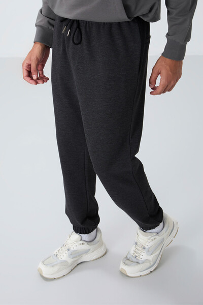 Tommylife Wholesale Standard Fit Jogger Men's Sweatpants 82156 Anthracite Melange - Thumbnail