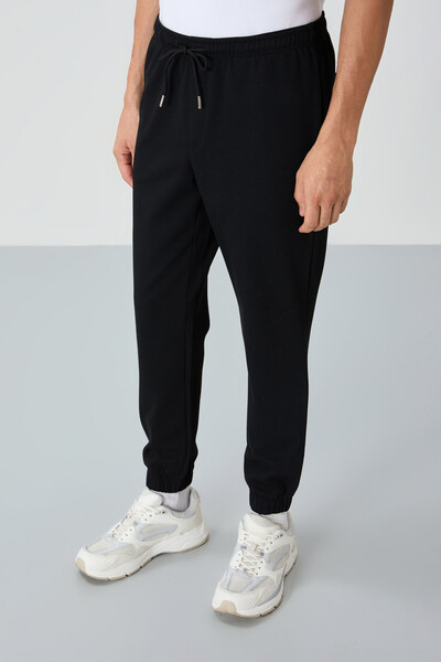 Tommylife Wholesale Standard Fit Jogger Men's Sweatpants 82156 Black - Thumbnail