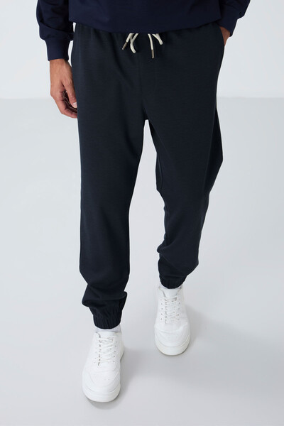 Tommylife Wholesale Standard Fit Jogger Men's Sweatpants 82156 Indigo - Thumbnail