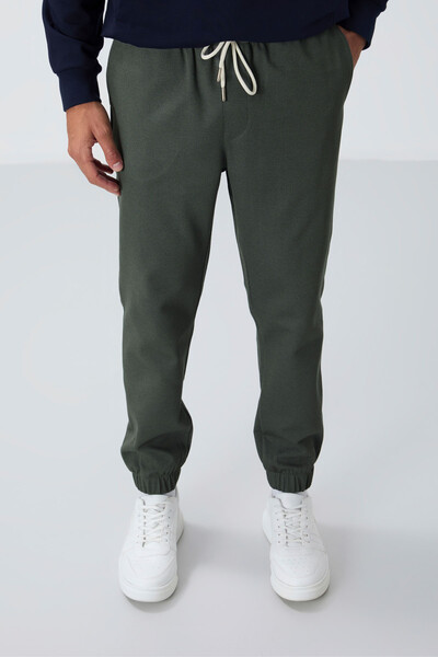 Tommylife Wholesale Standard Fit Jogger Men's Sweatpants 82156 Khaki - Thumbnail