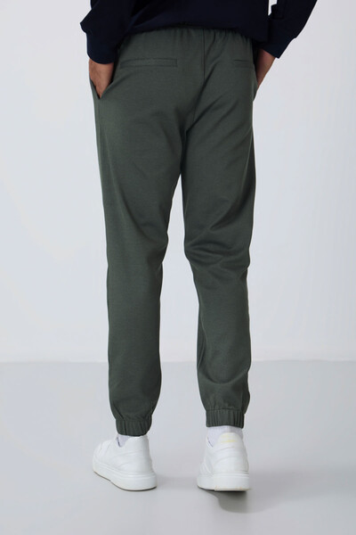 Tommylife Wholesale Standard Fit Jogger Men's Sweatpants 82156 Khaki - Thumbnail