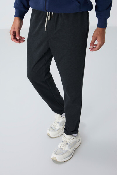 Tommylife Wholesale Standard Fit Men's Sweatpants 82154 Dark Gray - Thumbnail