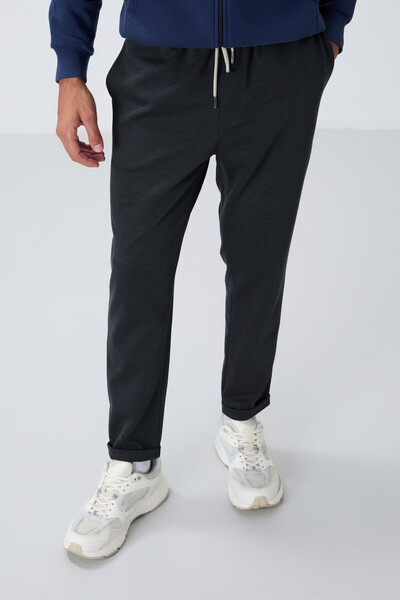 Tommylife Wholesale Standard Fit Men's Sweatpants 82154 Dark Gray - Thumbnail