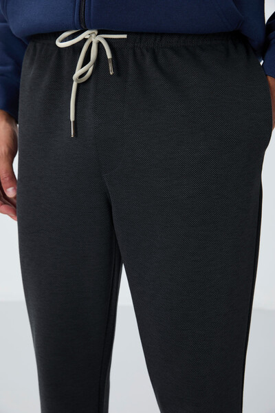 Tommylife Wholesale Standard Fit Men's Sweatpants 82154 Dark Gray - Thumbnail