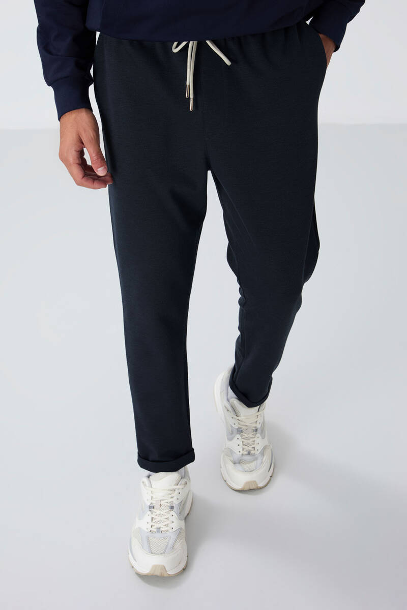 TOMMYLIFE - Tommylife Wholesale Standard Fit Men's Sweatpants 82154 Indigo