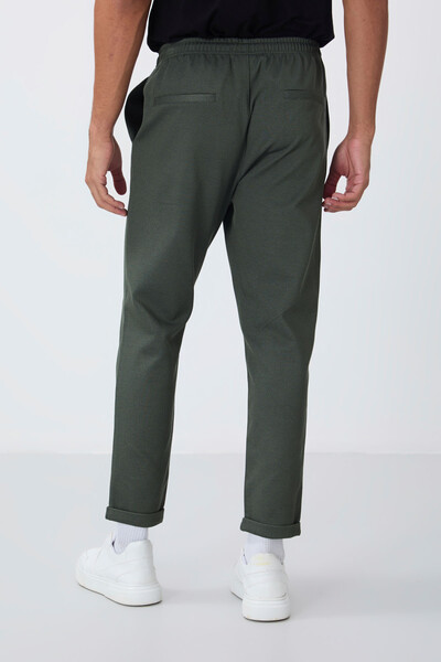 Tommylife Wholesale Standard Fit Men's Sweatpants 82154 Khaki - Thumbnail