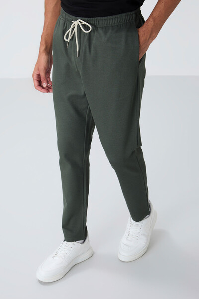 Tommylife Wholesale Standard Fit Men's Sweatpants 82155 Khaki - Thumbnail