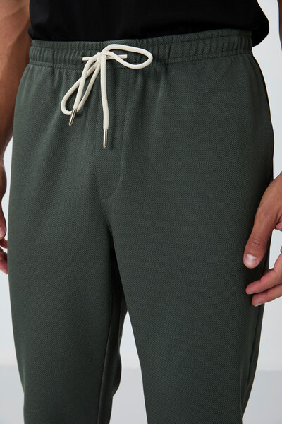 Tommylife Wholesale Standard Fit Men's Sweatpants 82155 Khaki - Thumbnail