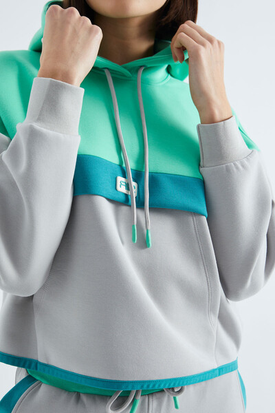 Tommylife Wholesale Stone Hooded Women's Tracksuit Set - 95327 - Thumbnail