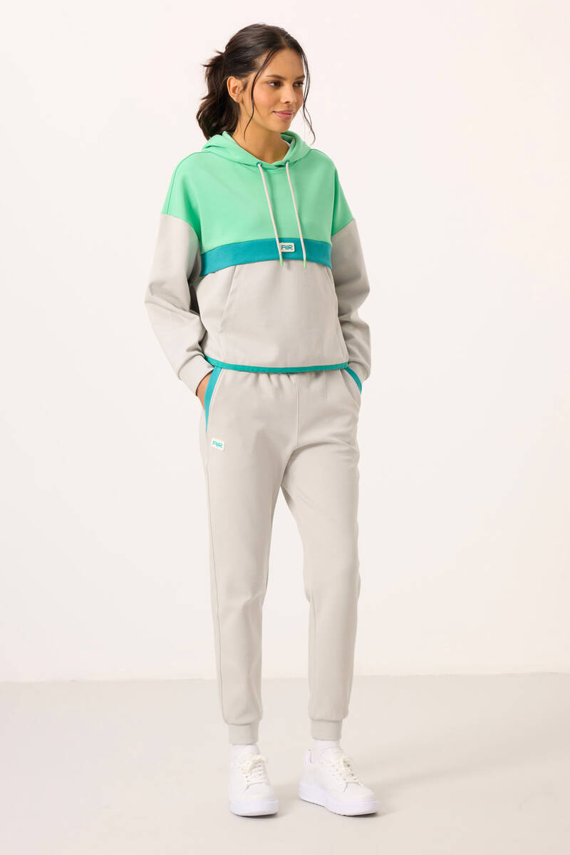 TOMMYLIFE - Tommylife Wholesale Stone Hooded Women's Tracksuit Set - 95327