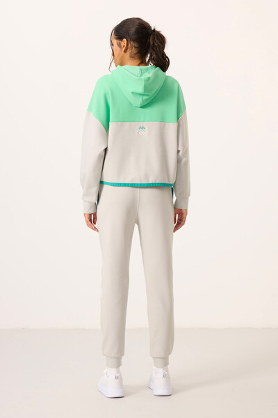 Tommylife Wholesale Stone Hooded Women's Tracksuit Set - 95327 - Thumbnail