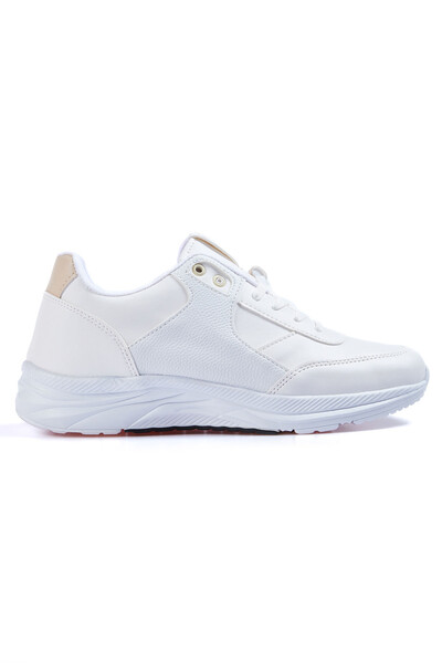 Tommylife Wholesale White Faux Leather Men's Sneakers - 89113 - Thumbnail