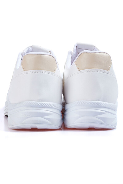 Tommylife Wholesale White Faux Leather Men's Sneakers - 89113 - Thumbnail