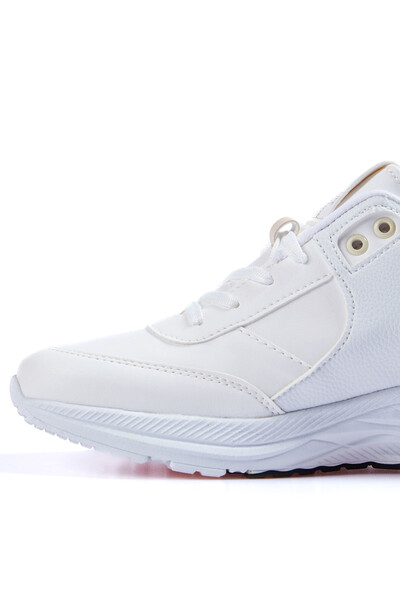 Tommylife Wholesale White Faux Leather Men's Sneakers - 89113 - Thumbnail