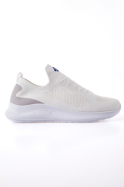 Tommylife Wholesale White Laceless Women's Sneakers - 89207 - Thumbnail